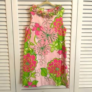 Lilly Pulitzer Girls Dress Pink & Green Floral